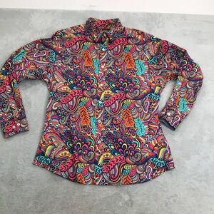 Cremieux Premium Demin Men's Vibrant Dress Shirt Size L